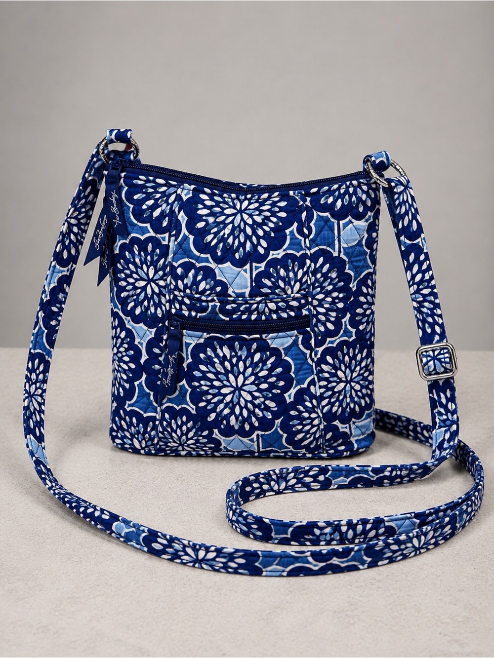 Vera Bradley Petal Splash Hipster Crossbody Bag Cottage Bohemian Retired Quilted